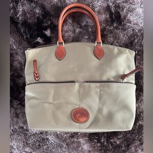 Dooney & Bourke tan and Brown Tote Bag